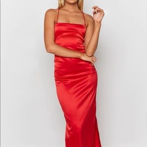 beginning boutique red dress